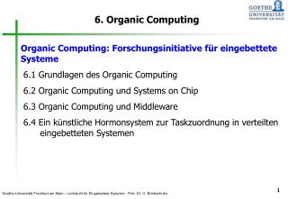 6. Organic Computing