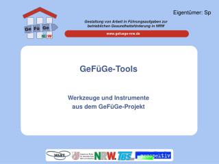 GeFüGe-Tools