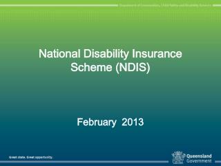 National Disability Insurance Scheme (NDIS)