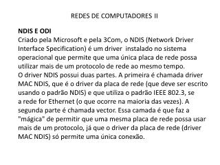 REDES DE COMPUTADORES II