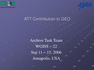 ATT Contribution to GEO