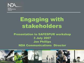 Engaging with stakeholders