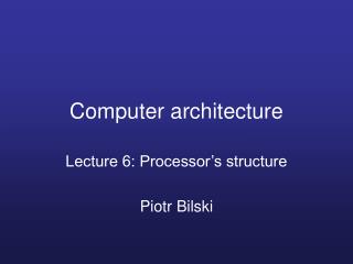 Computer architecture