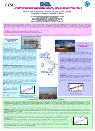 THE NETWORK FOR BACKGROUND CO 2 MEASUREMENT IN ITALY