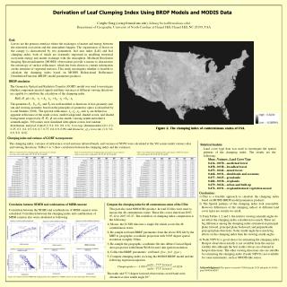 Derivation of Leaf Clumping Index Using BRDF Models and MODIS Data