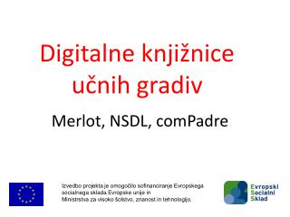 Digitalne knjižnice učnih gradiv