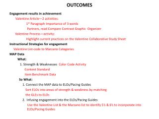 OUTCOMES