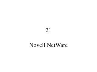 Novell NetWare