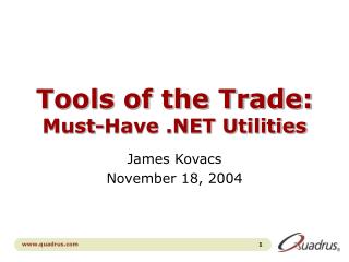 Tools of the Trade: Must-Have .NET Utilities