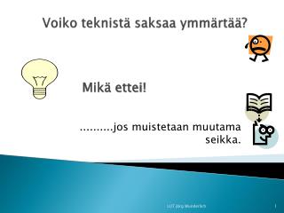 Voiko teknistä saksaa ymmärtää?