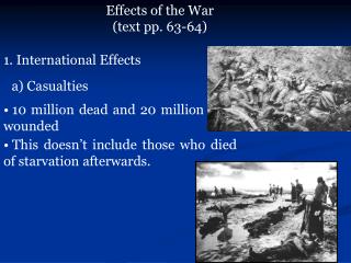 Effects of the War (text pp. 63-64)