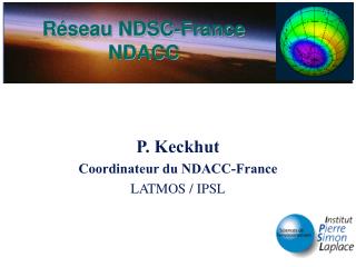 Réseau NDSC-France NDACC