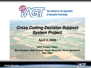 Cross Cutting Decision Support System Project