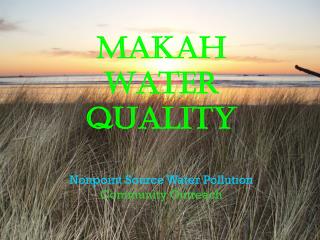 Makah Water Quality