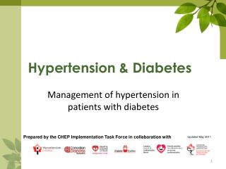 Management of hypertension in patients with diabetes