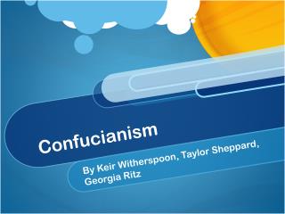 Confucianism