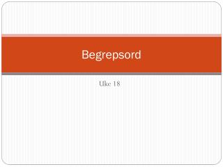 Begrepsord