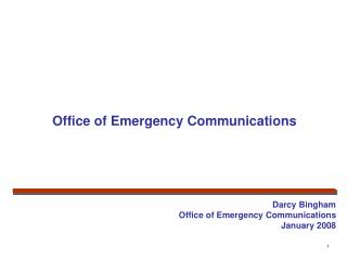 Office of Emergency Communications