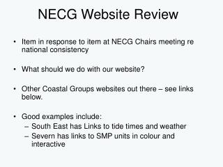 NECG Website Review