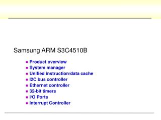 Samsung ARM S3C4510B