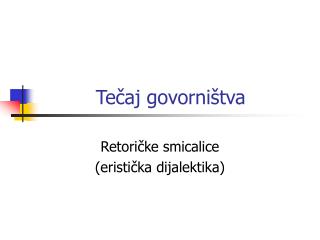 Tečaj govorništva