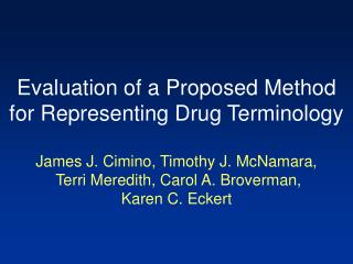 Drug Terminology Efforts in HL7