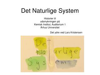 Det Naturlige System