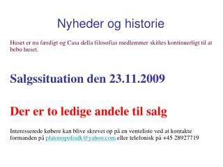 Nyheder og historie