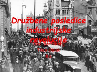 Družbene posledice industrijske revolucije