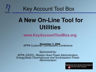 Key Account Tool Box