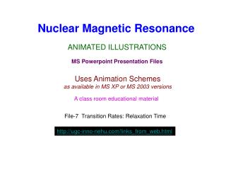 Nuclear Magnetic Resonance