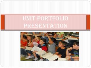 Unit portfolio presentation