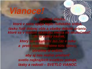 Vianoce!