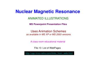 Nuclear Magnetic Resonance