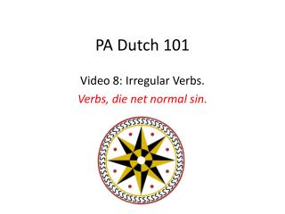 PA Dutch 101