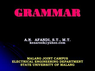 STATE UNIVERSITY OF MALANG