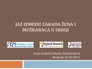 JAZ IZMEĐU ZARADA ŽENA I MUŠKARACA U SRBIJI