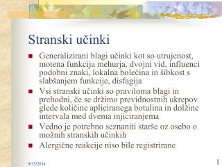 Stranski učinki