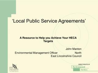 ‘Local Public Service Agreements’