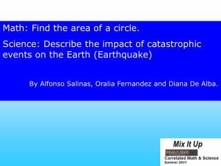 Math: Find the area of a circle.