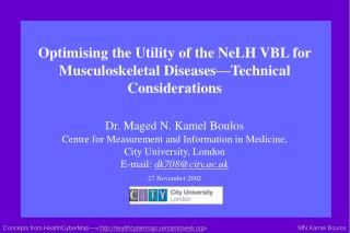 Optimising the Utility of the NeLH VBL for Musculoskeletal Diseases—Technical Considerations