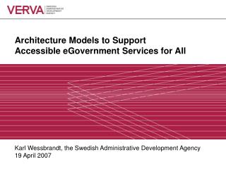 Architecture Models to Support Accessible eGovernment Services for All