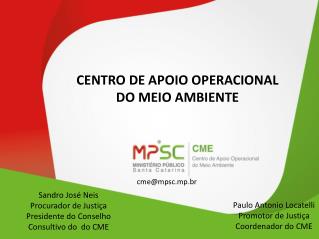 CENTRO DE APOIO OPERACIONAL DO MEIO AMBIENTE