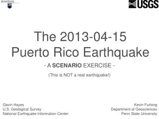 The 2013-04-15 Puerto Rico Earthquake