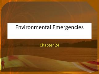 Environmental Emergencies