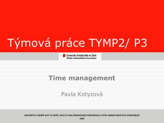 Týmová práce TYMP2/ P3