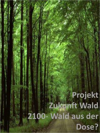 Projekt Zukunft Wald 2100- Wald aus der Dose?