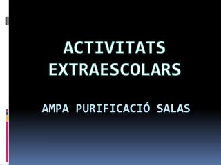 AMPA PURIFICACIÓ SALAS