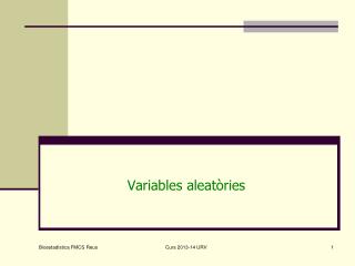 Variables aleatòries