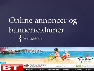 Online annoncer og bannerreklamer